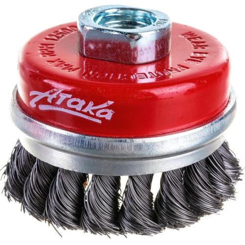 Щётка №013; 1108014135 d- 80 М14 чашеобразная с кольцом, витая-Tehinstrument