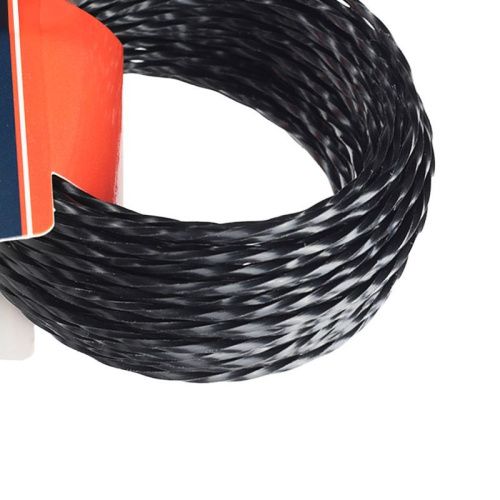 Леска D 2,0 мм L 12 м (скрученный квадрат, черная), Patriot-Tehinstrument