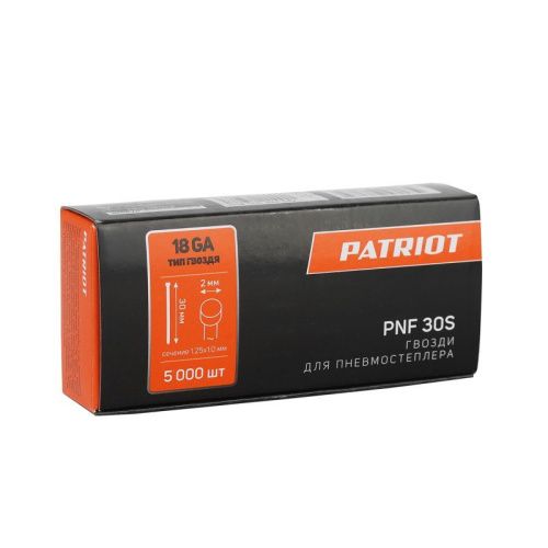 Гвозди Patriot PNF 30 S для пневмостеплера ANG 210 R-Tehinstrument