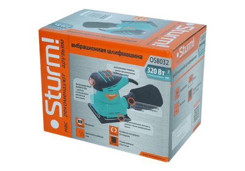 Вибрационная шлифовальная машина  Sturm OS8032-Tehinstrument