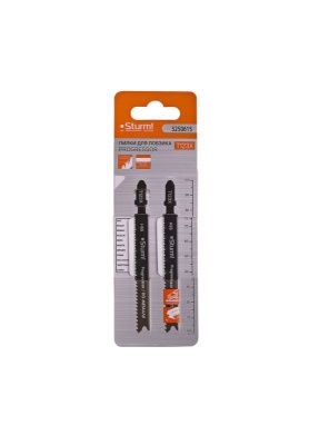 Пилки для лобзика по металлу T123X, 2 шт, 100х75мм, шаг зуба 1,2-2,6мм, ПРОГРЕССОР, HСS,  Sturm-Tehinstrument