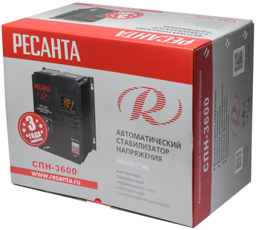 Стабилизатор напряжения РЕСАНТА СПН-3600-Tehinstrument