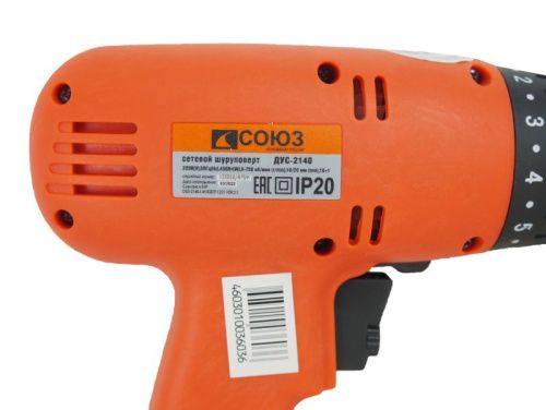 Сетевой шуруповерт СОЮЗ ДУС-2140-Tehinstrument
