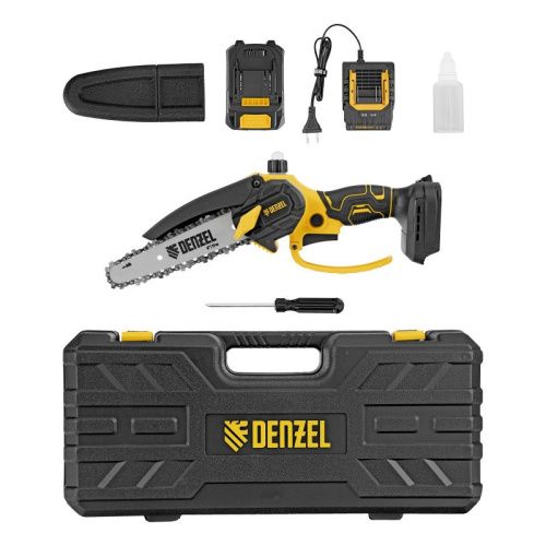Цепная мини-пила аккумуляторная Denzel CCS-150 бесщеточная-Tehinstrument