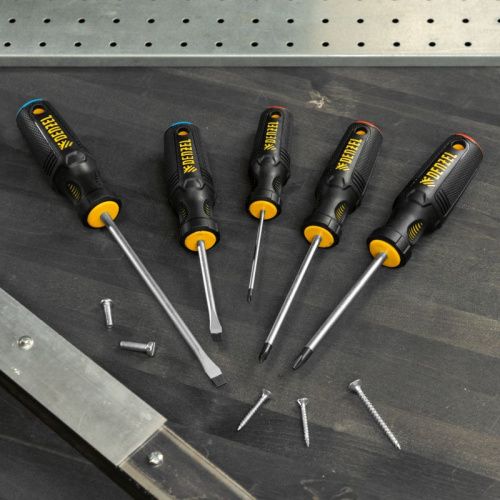 Набор отверток, 5 шт., PH+SL, S2, 3к рукоятка Denzel-Tehinstrument
