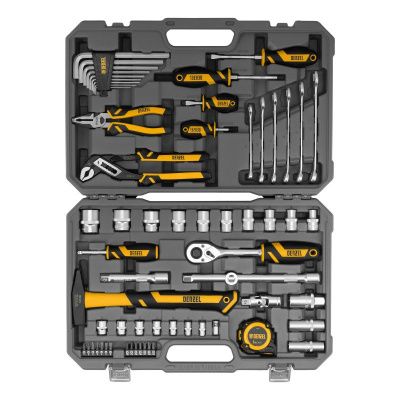 Набор инструментов 64 предмета Denzel, пластиковый кейс-Tehinstrument