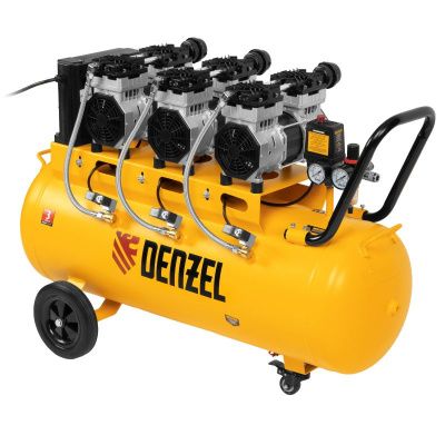 Компрессор безмасляный, малошумный  Denzel DLS 2250/100-Tehinstrument