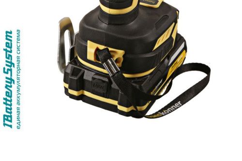 HCD2065BLIC Аккумуляторный шуруповерт Hanskonner 1BatterySystem-Tehinstrument