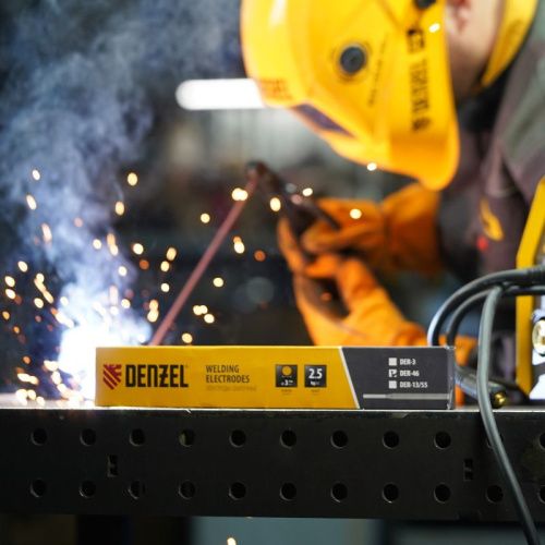 Электроды DER-46, диам. 3 мм, 2,5 кг., рутиловое покрытие Denzel-Tehinstrument