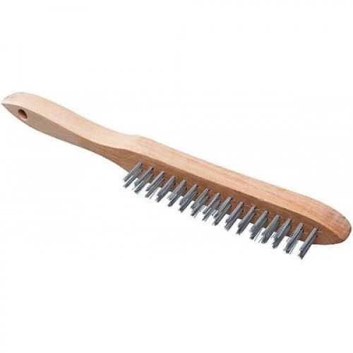 Щётка №138 713303 с деревянной ручкой 3-х рядная-Tehinstrument