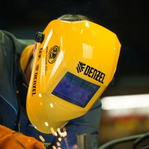 Щиток защитный лицевой (маска сварщика) F8, см. окно 100х50, Real Color, DIN4/5-8/9-13// Denzel-Tehinstrument