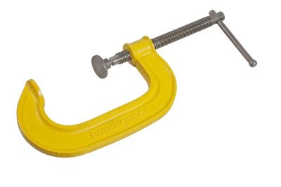 Струбцина G-образная, 100 мм / 4", чугун, оксидированный винт, hanskonner-Tehinstrument