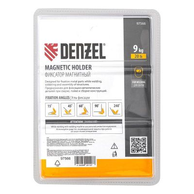 Фиксатор магнитный для сварочных работ усилие 25 LB, 30х45х60х75х90х135 град. Denzel-Tehinstrument