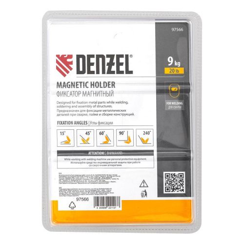 Фиксатор магнитный для сварочных работ усилие 25 LB, 30х45х60х75х90х135 град. Denzel-Tehinstrument