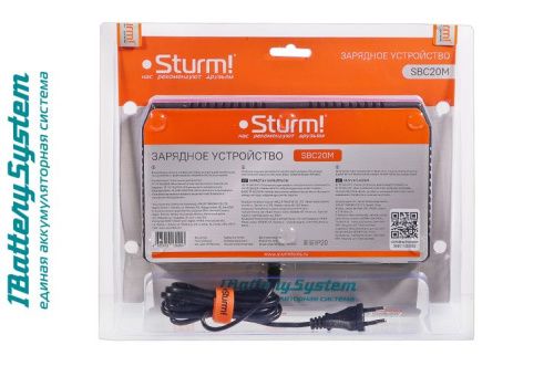 Зарядное устройство Sturm SBC20M 18В, 1BatterySystem, 2 x 4,5 А для двух батарей-Tehinstrument