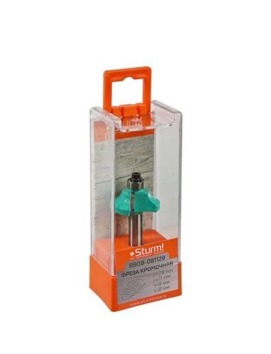 Фреза кромочная калевочная с подшипником 9,5 мм, dxhxl 29x11x54 мм, хв.8  Sturm-Tehinstrument