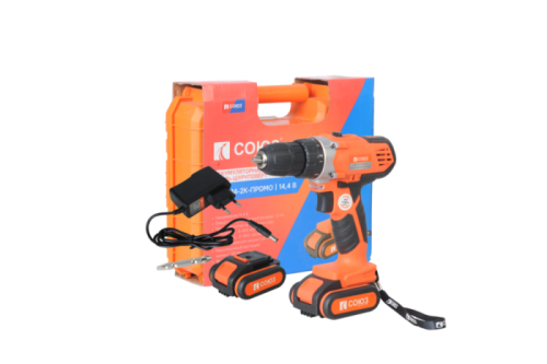 Аккумуляторный шуруповерт СОЮЗ ДШС-14-2К-ПРОМО-Tehinstrument