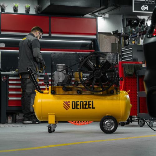 Компрессор воздушный ременной привод Denzel CV 4000-T/100-Tehinstrument