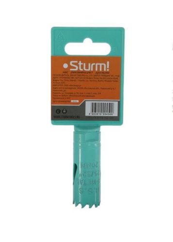 Коронка биметаллическая, 20 мм, 1/2",  Sturm-Tehinstrument