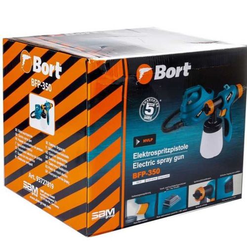 Электрический краскораспылитель Bort BFP-350 (краскопульт Борт 350), 93727819-Tehinstrument
