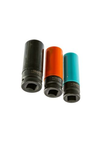 Набор головок, 1/2", 3 шт, пластиковый кейс, CrV  Sturm-Tehinstrument