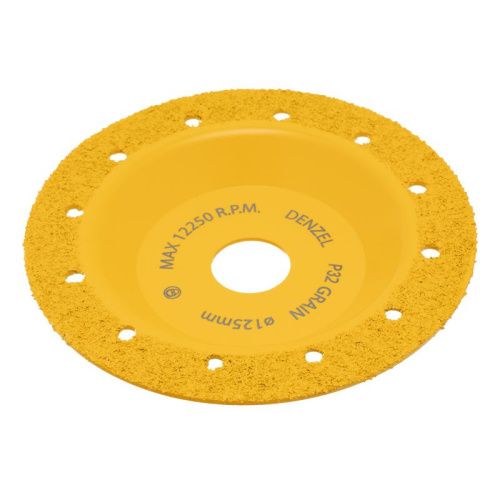 Чашка твёрдосплавная зачистная Denzel,125 мм, плоская, мелкое зерно #32-Tehinstrument