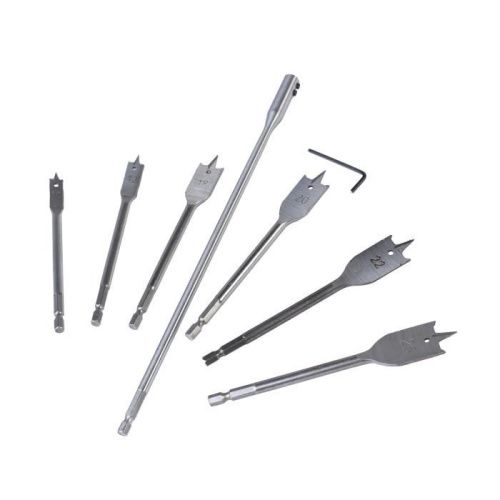 Набор сверел по дереву перовых 10-25 мм, удлиннитель 300 мм, Patriot-Tehinstrument