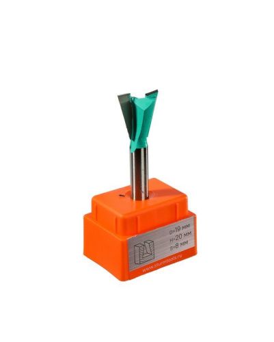 Фреза пазовая "ласточкин хвост" dxhxl 19x20x60 мм, хв.8  Sturm-Tehinstrument