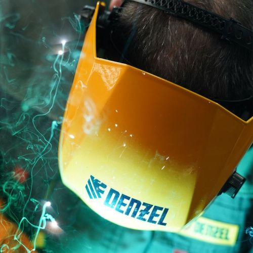 Щиток защитный лицевой (маска сварщика) F8, см. окно 100х50, Real Color, DIN4/5-8/9-13// Denzel-Tehinstrument