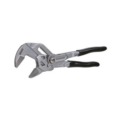 Клещи-переставные, 175мм, кнопочный шарнир, без засечек на губках, Hanskonner-Tehinstrument