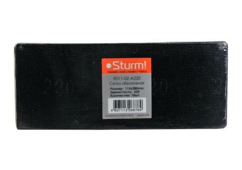 Сетка абразивная Р220, 115 x 280 мм, 10 шт.  Sturm-Tehinstrument