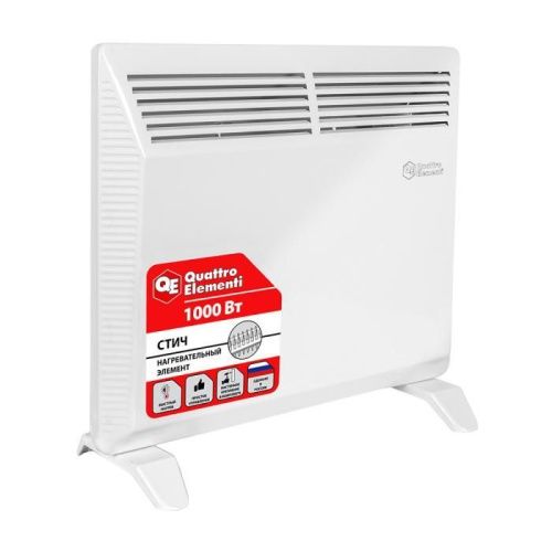 Нагреватель воздуха электрический QUATTRO ELEMENTI QE-1000KS конвекторный-Tehinstrument