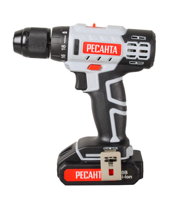 Дрель-шуруповерт аккумуляторная Ресанта ДА-20-2ЛК (2,0 А/ч)-Tehinstrument