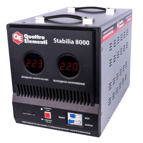 Стабилизатор напряжения QUATTRO ELEMENTI Stabilia  8000-Tehinstrument