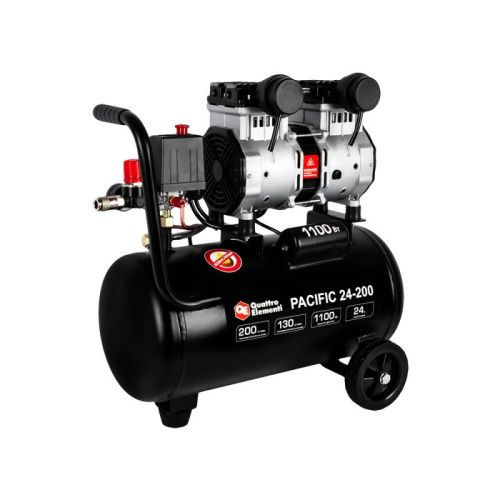 Компрессор поршневой безмасляный QUATTRO ELEMENTI PACIFIC 24-200-Tehinstrument