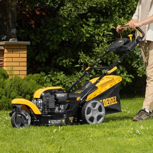 Бензиновая газонокосилка Denzel GLT-460SP-T с поворотным колесом-Tehinstrument