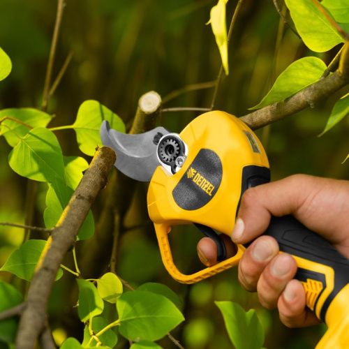 Бесщеточный аккумуляторный секатор Denzel CP-40BL, 20 В, Li-ion-Tehinstrument