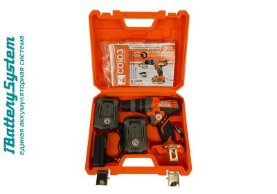 Аккумуляторный шуруповерт СОЮЗ ДШС-20КУ 1BatterySystem-Tehinstrument