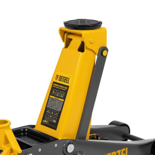 Домкрат гидравлический подкатной, 3 т, 125-470 мм, быстрый подъем, проф. Denzel-Tehinstrument