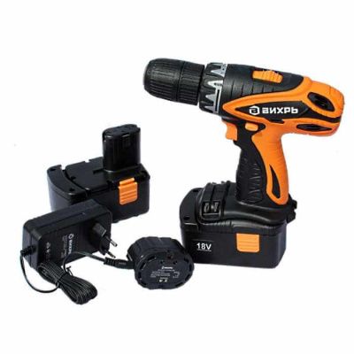 Аккумуляторная дрель-шуруповерт Вихрь ДА-18-2к (аккумуляторный шуруповерт Вихрь 18-2к), 72/14/5-Tehinstrument