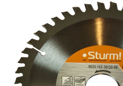 Пильный диск, размер 165x30/20x48 зубьев Мульти рез  Sturm-Tehinstrument
