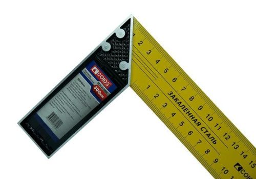 Угольник 300мм, металлический, СОЮЗ-Tehinstrument