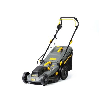 Газонокосилка эл. CHAMPION EM4318 (1,8 кВт пласт.+ткань травосб. 52л ширина 430мм 30-75мм, 12,9кг)-Tehinstrument