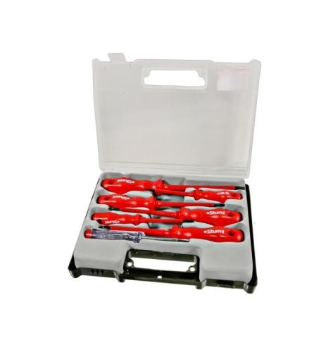Набор отверток диэлектрических 7 шт, пластиковый кейс, CrV  Sturm-Tehinstrument