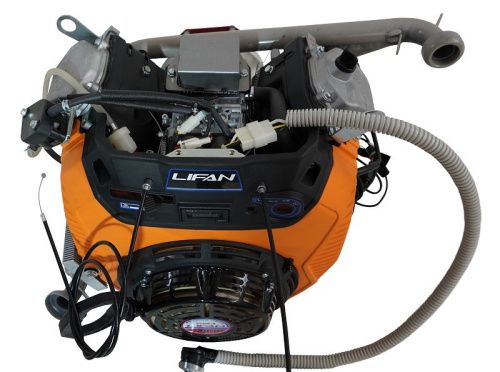 Двигатель Lifan LF2V80F-A (4500), вал ?25мм, катушка 20 Ампер датчик давл./м, м/радиатор, счетчик моточасов-Tehinstrument