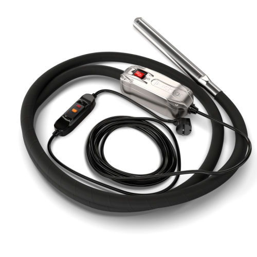 Высокочастотный глубинный вибратор со встроенным преобразователем 7 м Vektor EL 50-Tehinstrument