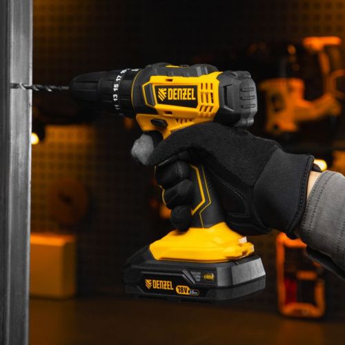 Дрель-шуруповерт аккумуляторная ударная Denzel CID-18-0-Tehinstrument