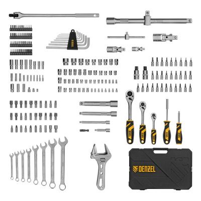 Набор инструментов 216 предметов Denzel, пластиковый кейс-Tehinstrument