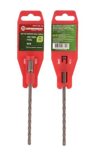 Бур SDS+ 06х160 крестовой резец ВК8 спираль S4 БОЕКОМПЛЕКТ-Tehinstrument