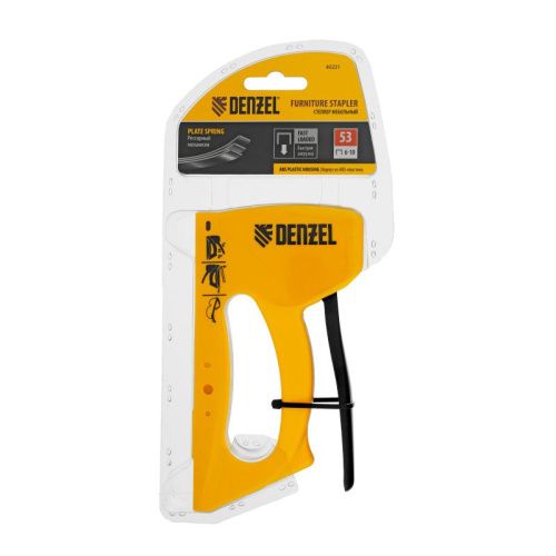 Степлер пластиковый, скобы в комплекте, тип 53, 6-10 мм Denzel-Tehinstrument